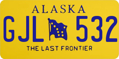 AK license plate GJL532