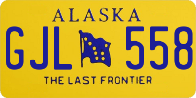AK license plate GJL558