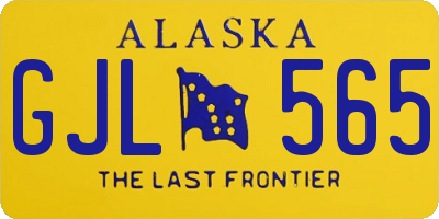 AK license plate GJL565