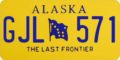 AK license plate GJL571