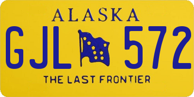 AK license plate GJL572