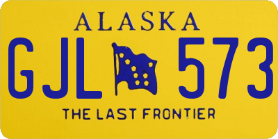 AK license plate GJL573