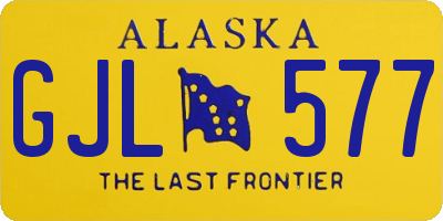 AK license plate GJL577