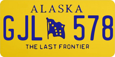 AK license plate GJL578