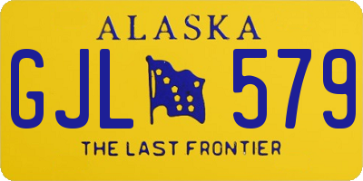 AK license plate GJL579