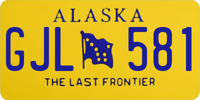 AK license plate GJL581