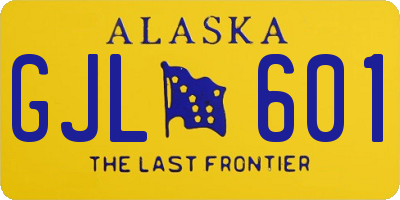 AK license plate GJL601