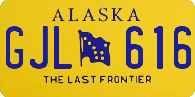 AK license plate GJL616