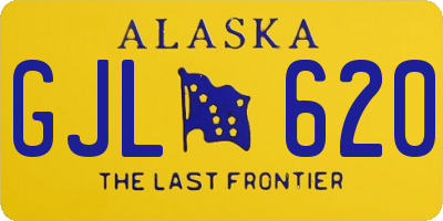 AK license plate GJL620