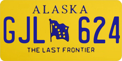 AK license plate GJL624