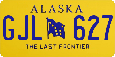 AK license plate GJL627