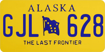 AK license plate GJL628