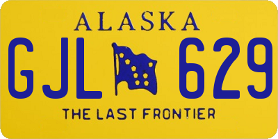 AK license plate GJL629
