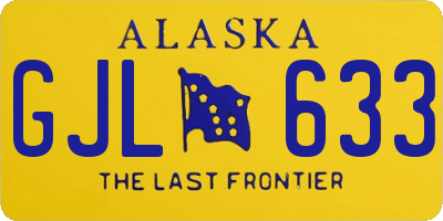 AK license plate GJL633