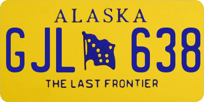 AK license plate GJL638