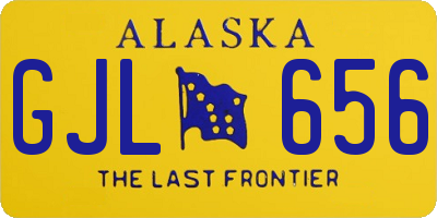 AK license plate GJL656