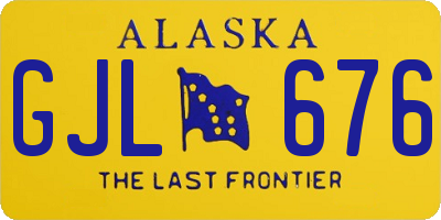 AK license plate GJL676