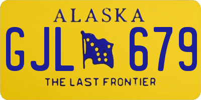 AK license plate GJL679