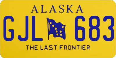 AK license plate GJL683