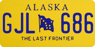 AK license plate GJL686