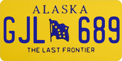 AK license plate GJL689