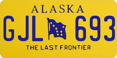 AK license plate GJL693