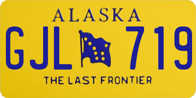 AK license plate GJL719