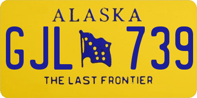 AK license plate GJL739