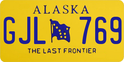 AK license plate GJL769