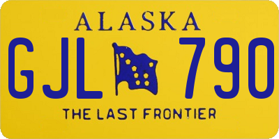 AK license plate GJL790