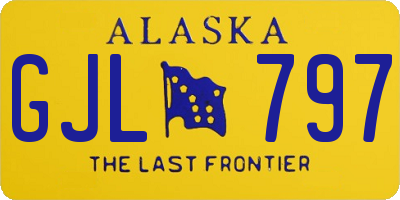 AK license plate GJL797