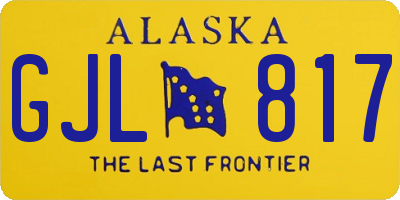 AK license plate GJL817
