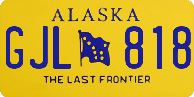 AK license plate GJL818