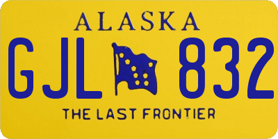 AK license plate GJL832