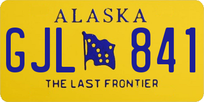 AK license plate GJL841
