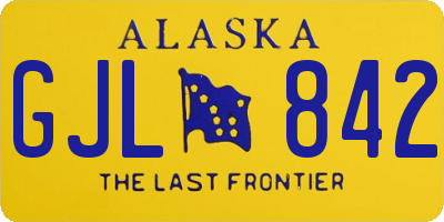 AK license plate GJL842