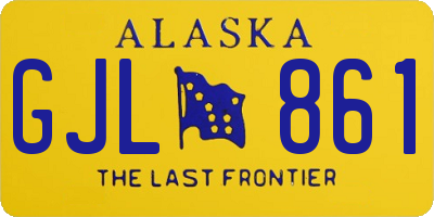 AK license plate GJL861