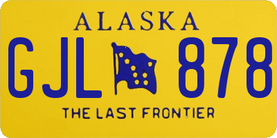 AK license plate GJL878