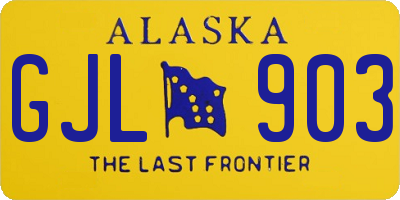 AK license plate GJL903