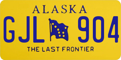 AK license plate GJL904