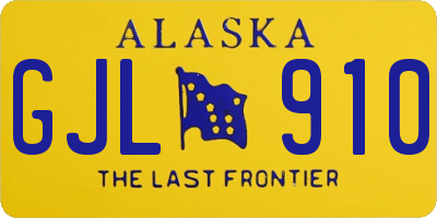 AK license plate GJL910