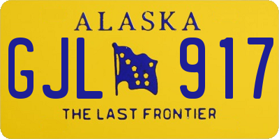AK license plate GJL917