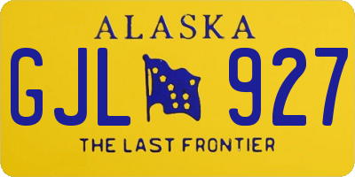 AK license plate GJL927