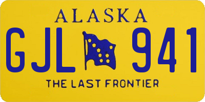 AK license plate GJL941