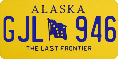 AK license plate GJL946