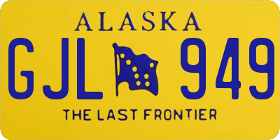 AK license plate GJL949