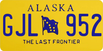 AK license plate GJL952