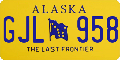 AK license plate GJL958