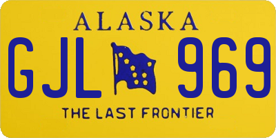 AK license plate GJL969