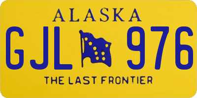 AK license plate GJL976